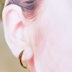 #Argola com fecho click 1- banhado a ouro   