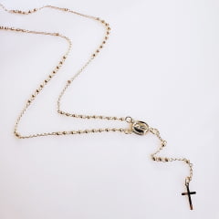 #Colar terço  - banhado a ouro
