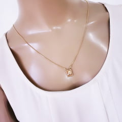 #Escapulário de Nossa senhora da Aparecida e Jesus Cristo - banhado a ouro