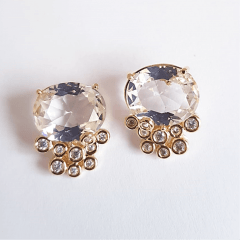 #Conjunto de cristal white e zircônias 