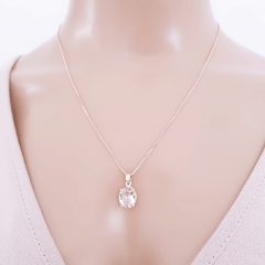 #Conjunto de cristal white e zircônias 