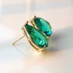  Sugestão de conjunto: anel multicolor e brinco cristal verde turmalina -2