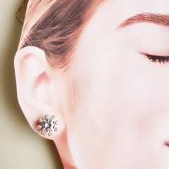 #Conjunto colar + brinco com zircônias 2 - banhado a ouro    