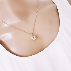 #Conjunto colar + brinco com zircônias 2 - banhado a ouro    